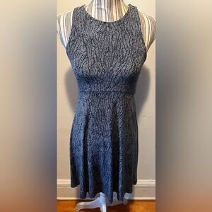 Athleta Santorini Printed Dress Black & White Athletic Size Small EUC